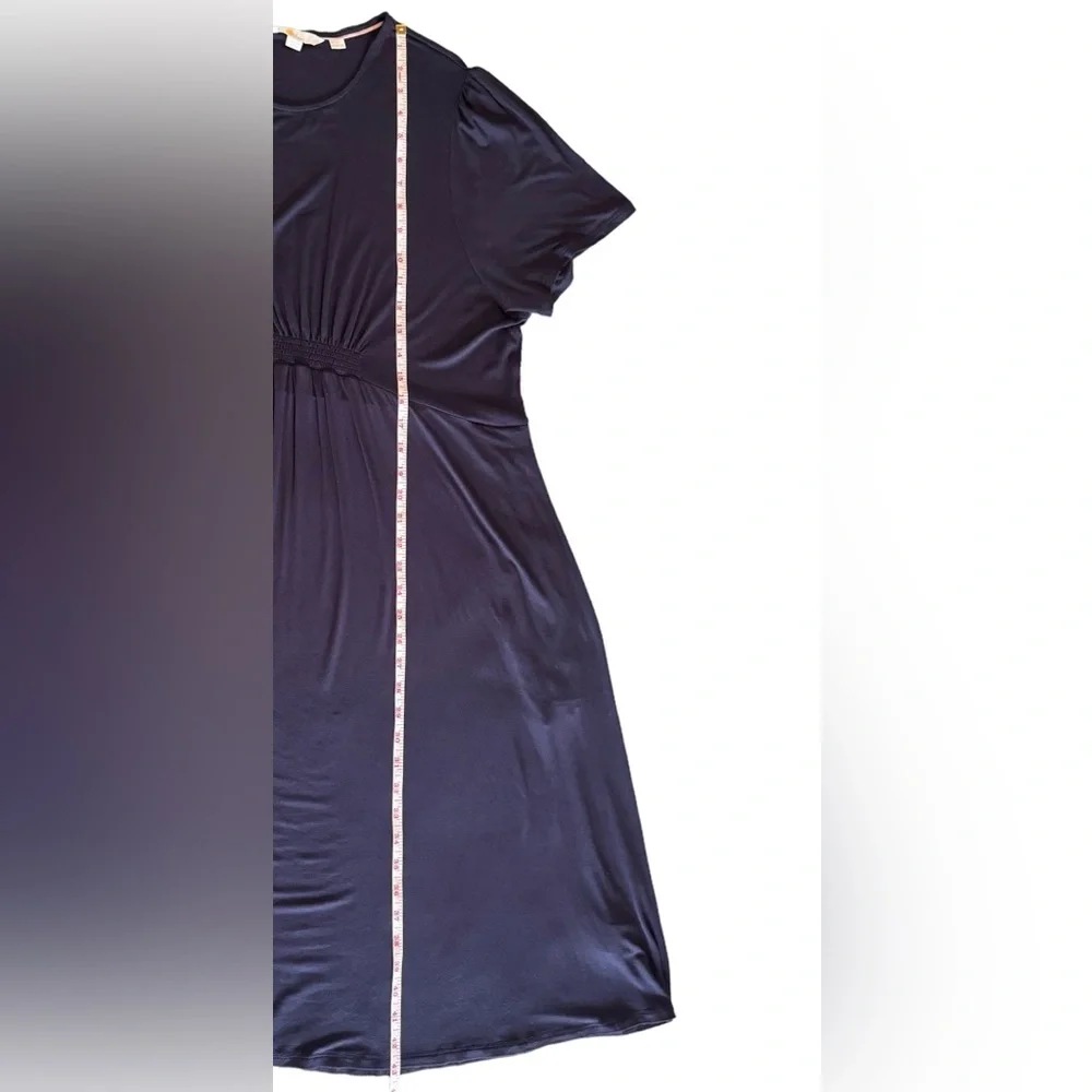 Boden Crew Neck Jersey Dress Short Sleeve Navy Blue Size 20/22 - Picture 5 of 9